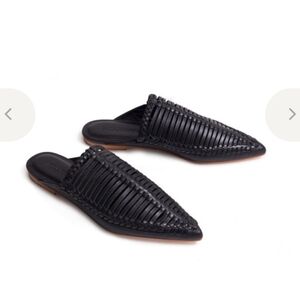 Ulla Johnson Jana Banouche Mule Flat Strap Sandals 39 / 8.5 Us Ret $395